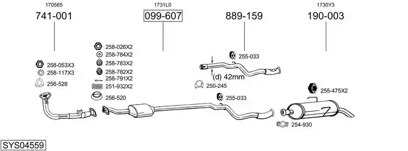 BOSAL SYS04559