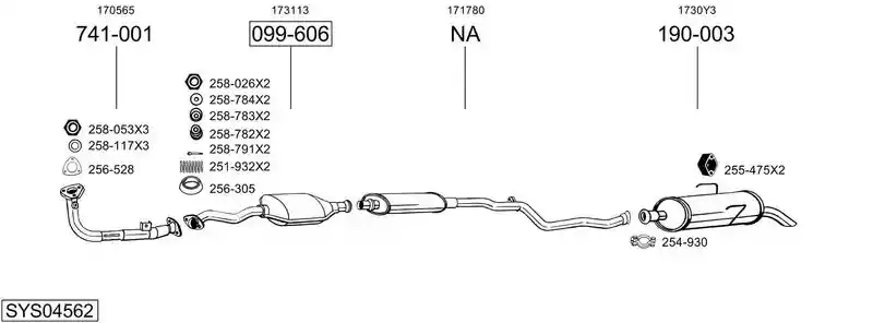 BOSAL SYS04562