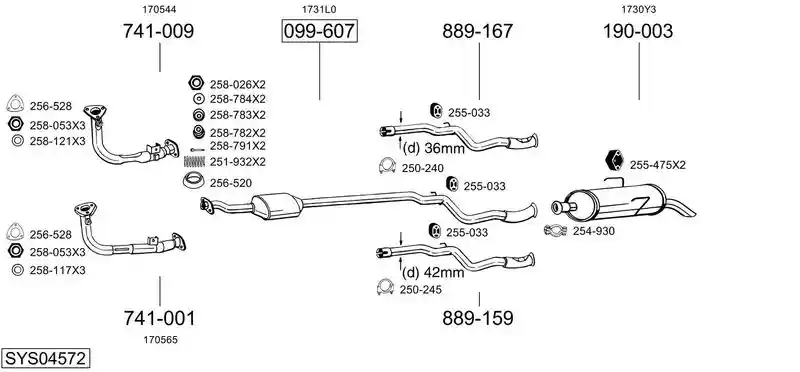BOSAL SYS04572