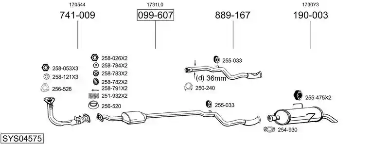 BOSAL SYS04575