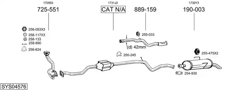 BOSAL SYS04576