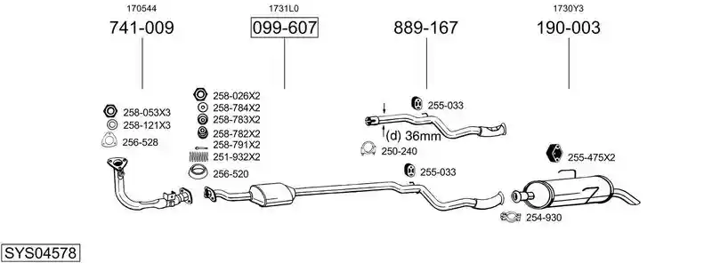 BOSAL SYS04578