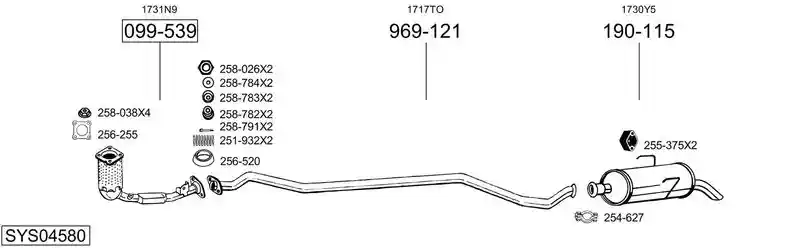 BOSAL SYS04580