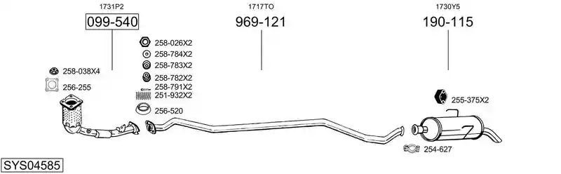 BOSAL SYS04585