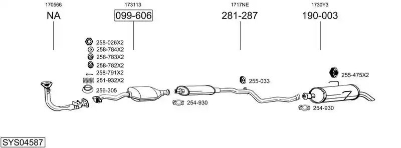BOSAL SYS04587