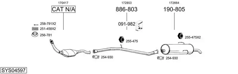BOSAL SYS04597