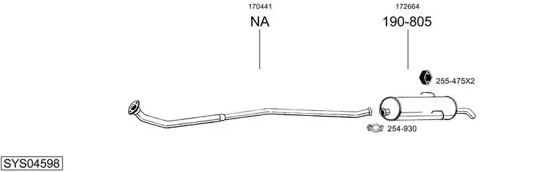 BOSAL SYS04598