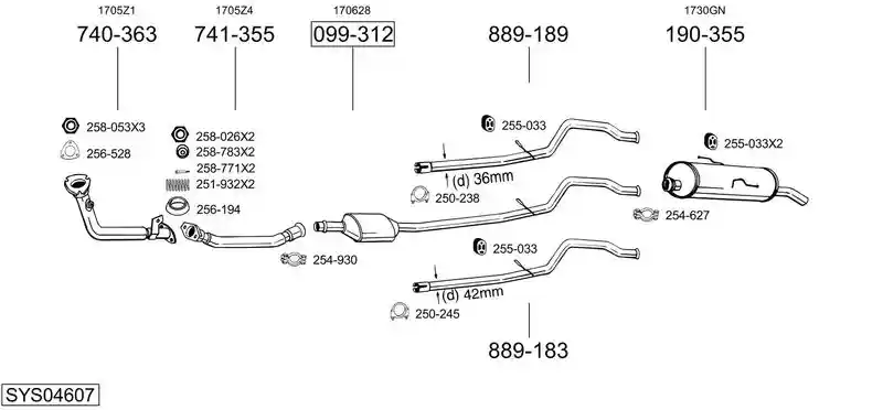 BOSAL SYS04607