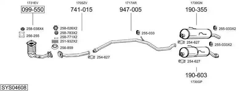 BOSAL SYS04608