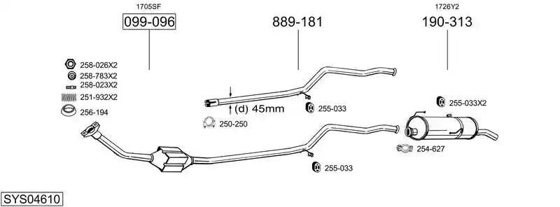 BOSAL SYS04610