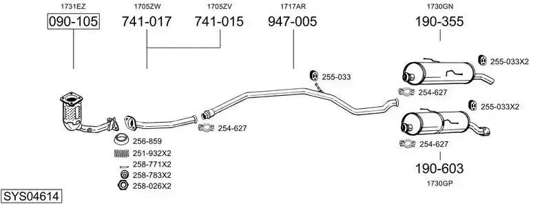 BOSAL SYS04614