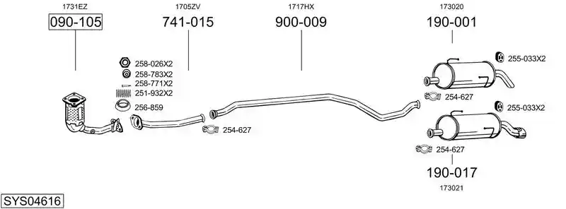 BOSAL SYS04616
