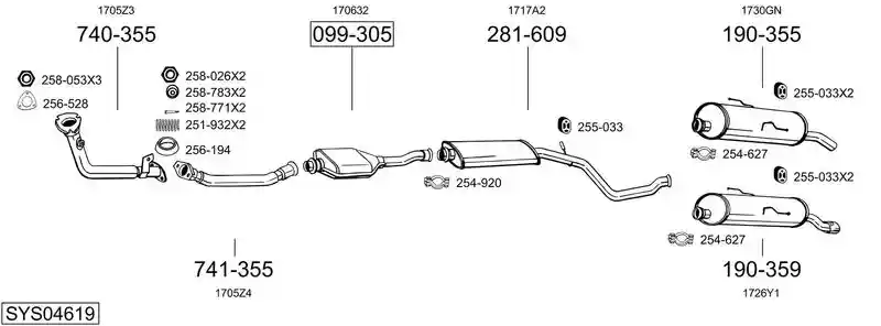 BOSAL SYS04619