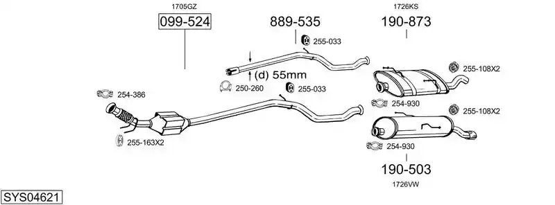 BOSAL SYS04621