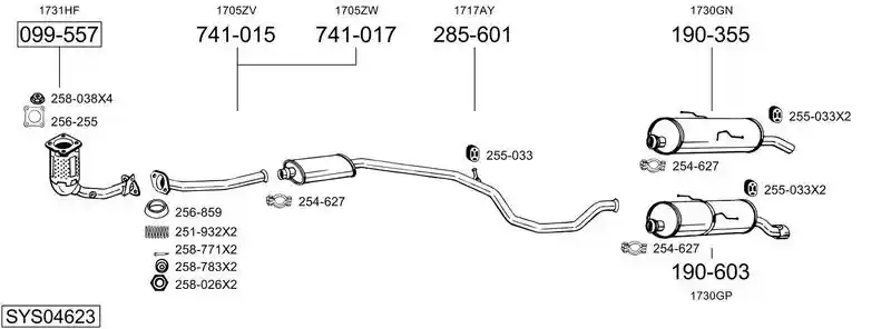 BOSAL SYS04623