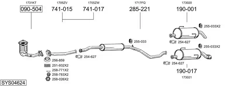 BOSAL SYS04624