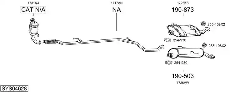 BOSAL SYS04628