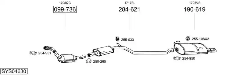 BOSAL SYS04630
