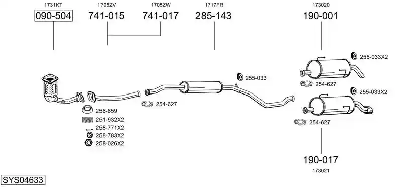 BOSAL SYS04633