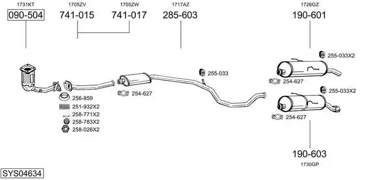 BOSAL SYS04634