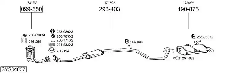 BOSAL SYS04637