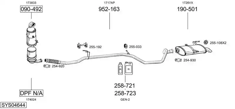 BOSAL SYS04644