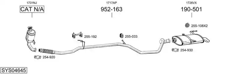 BOSAL SYS04645