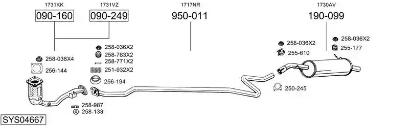 BOSAL SYS04667
