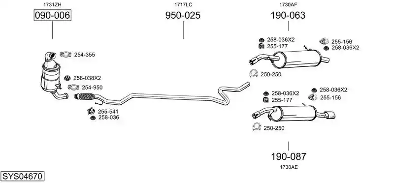 BOSAL SYS04670