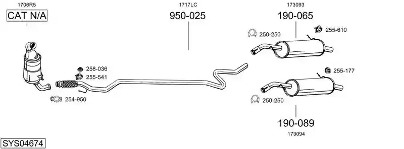 BOSAL SYS04674