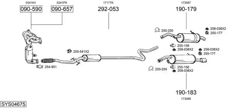 BOSAL SYS04675