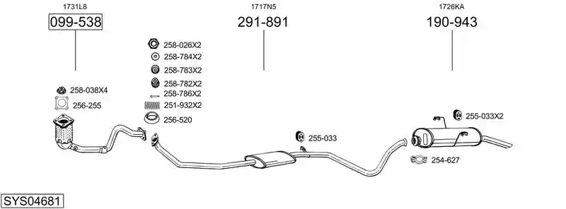 BOSAL SYS04681