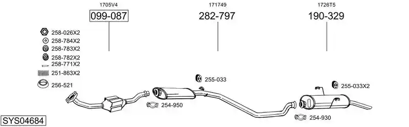BOSAL SYS04684