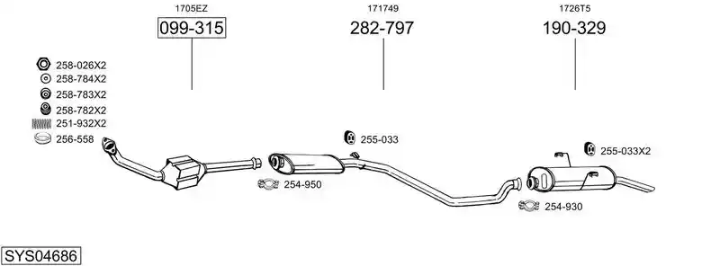 BOSAL SYS04686