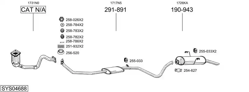 BOSAL SYS04688