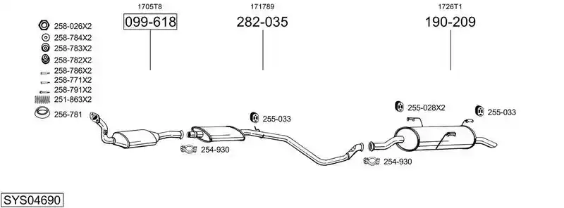 BOSAL SYS04690
