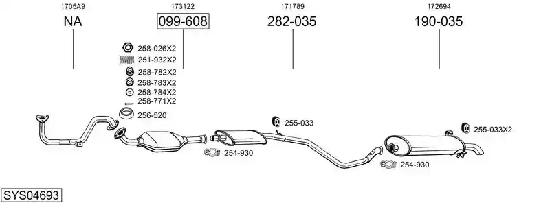 BOSAL SYS04693