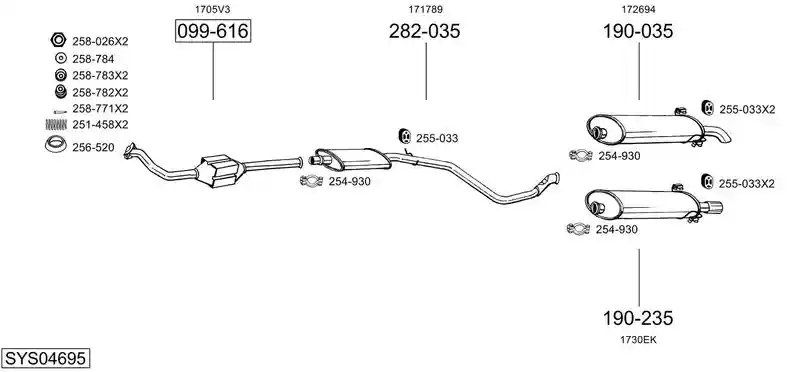 BOSAL SYS04695