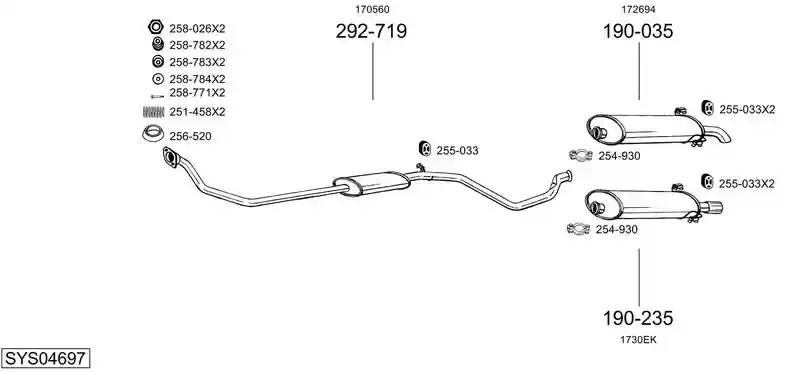 BOSAL SYS04697