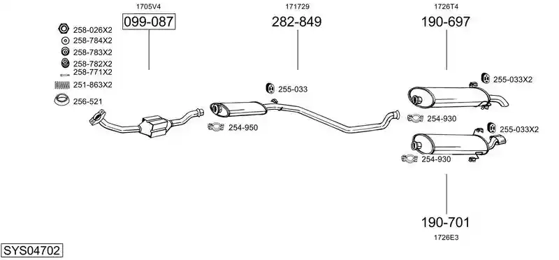 BOSAL SYS04702