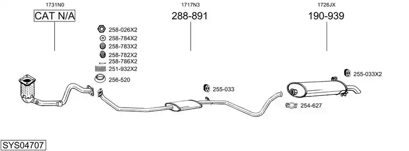 BOSAL SYS04707