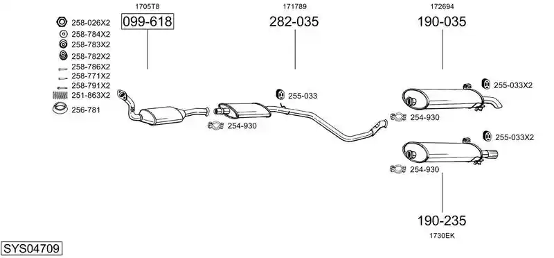 BOSAL SYS04709