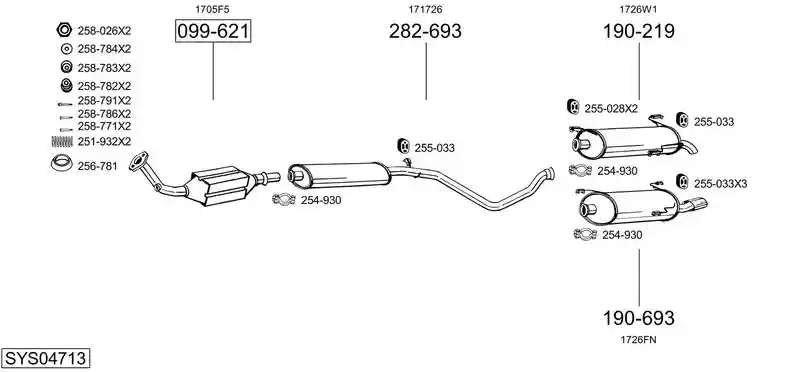 BOSAL SYS04713