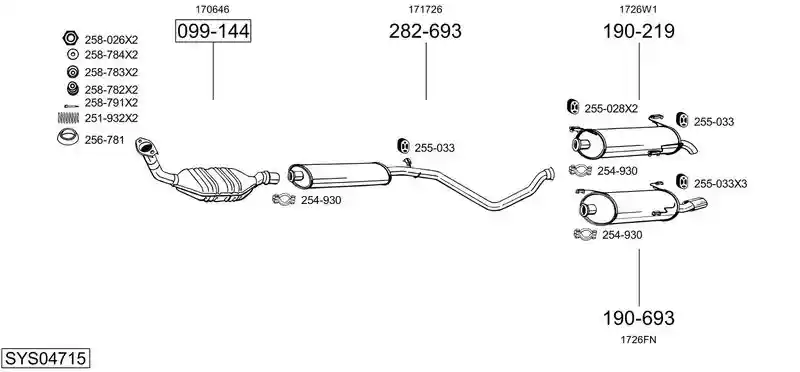 BOSAL SYS04715