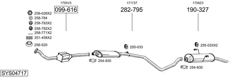 BOSAL SYS04717