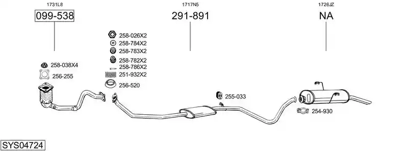BOSAL SYS04724