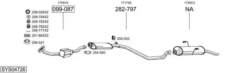 BOSAL SYS04726