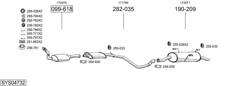 BOSAL SYS04732