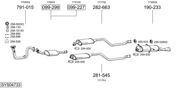BOSAL SYS04733