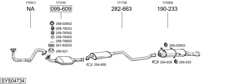 BOSAL SYS04734